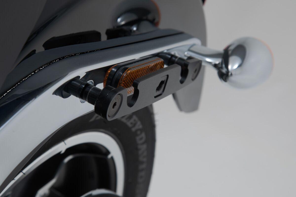 HTA.18.682.10300 - SW Motech SLH Left Side Pannier Carrier - Harley Davidson FXLRS 1923 2022-2024 - Black