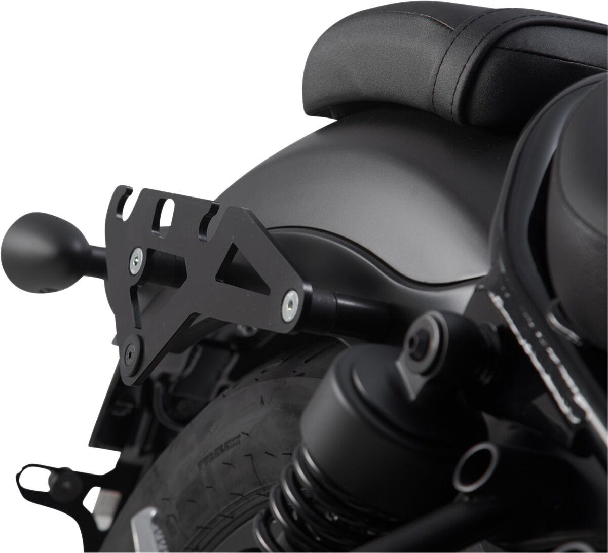 HTA.01.682.11000 - SW Motech SLH Right Side Pannier Carrier For Honda CMX 500 2017-2024 - Black