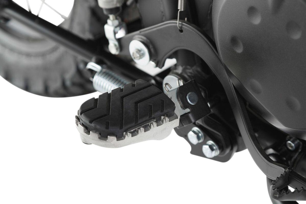 FRS.08.011.10201/S - SW Motech ION Footpegs - Kawasaki KLR650 2001-2003 - Black/Silver