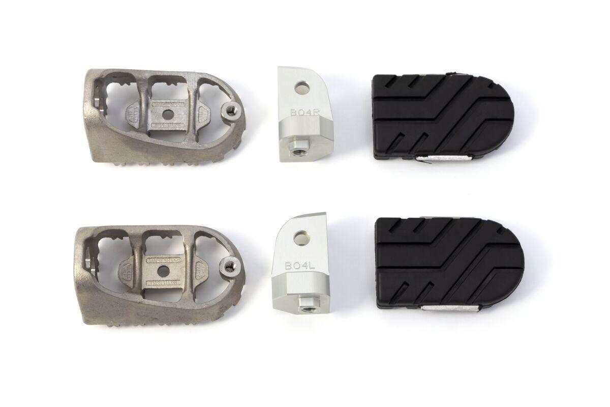 Sw Motech Black Frs.11.011.10103/S - Ion Footpegs - Triumph Tiger Explorer Xc 2013-2015 - /Silver