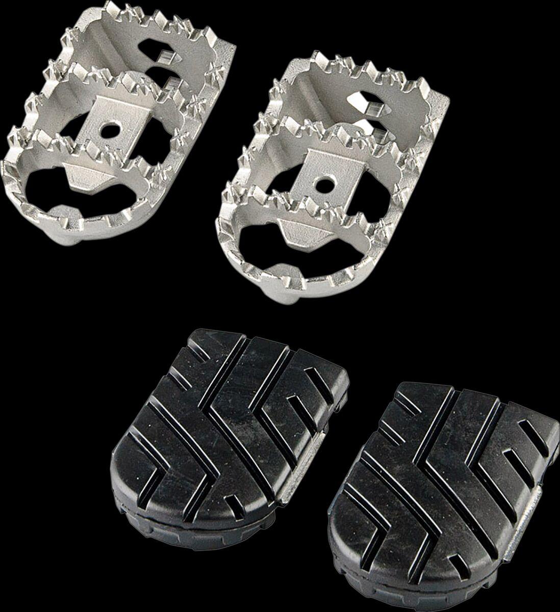 FRS.22.011.10002/S - SW Motech ION Footpegs - Ducati Scrambler 803 2015-2024 - Black/Silver