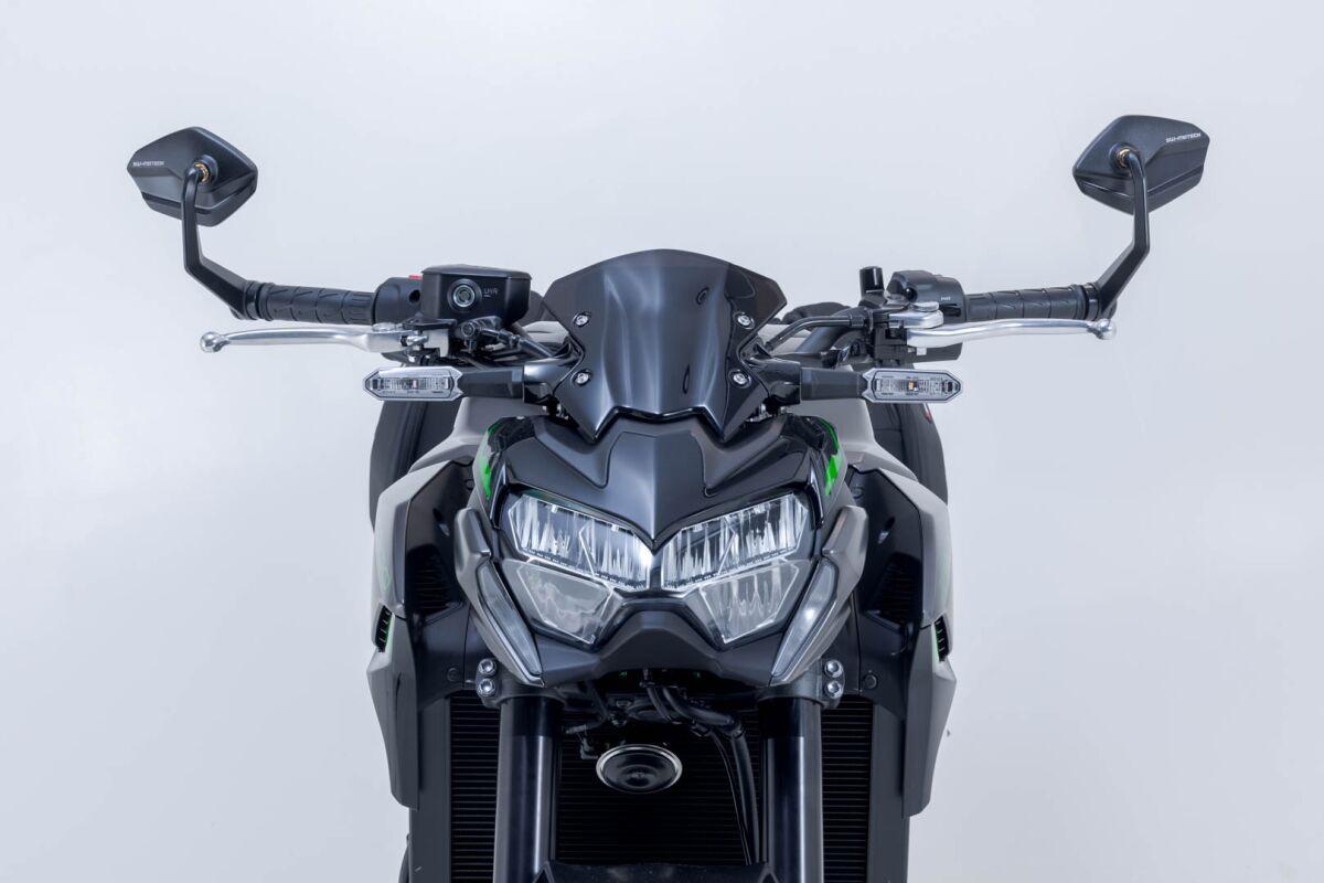 MIR.08.868.10000 - SW Motech Mirror End Bars For Kawasaki Eliminator 500 2024 - Anodized Black
