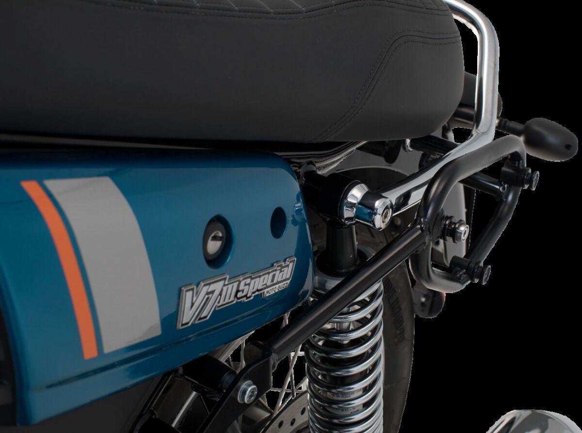 HTA.17.595.10001 - SW Motech SLC Left Side Pannier Carrier - Moto Guzzi V7 III 750 2017-2020 - Black