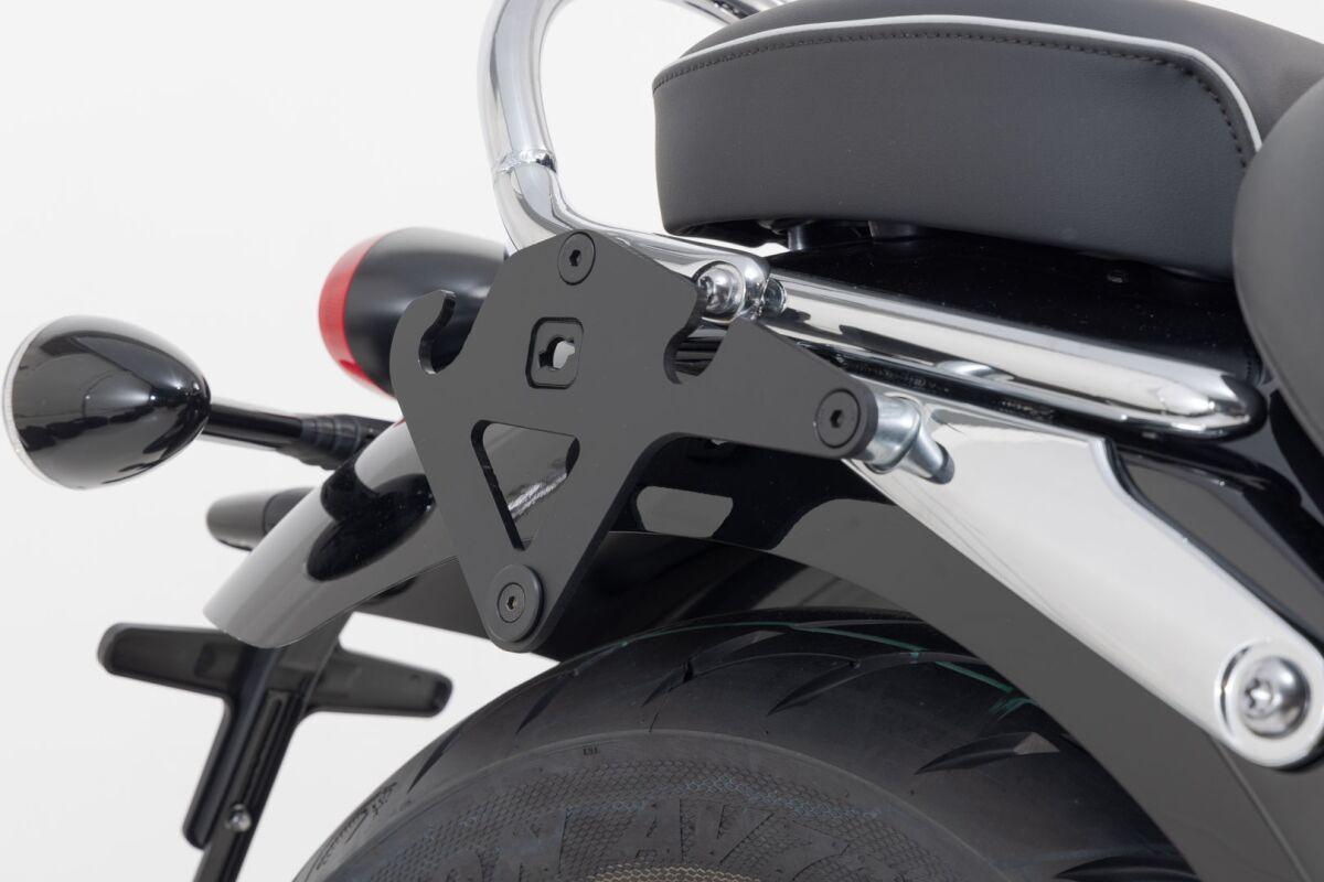 HTA.11.682.11000 - SW Motech SLH LH1 Right Side Pannier Carrier - Triumph Bonneville 1200 Speedmaster 2018-2024 - Black