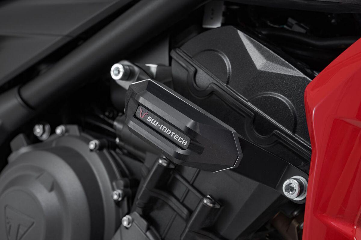 STP.11.590.10501/B - SW Motech Frame Sliders - Triumph Tiger Sport 660 2022-2024 - Black/Silver