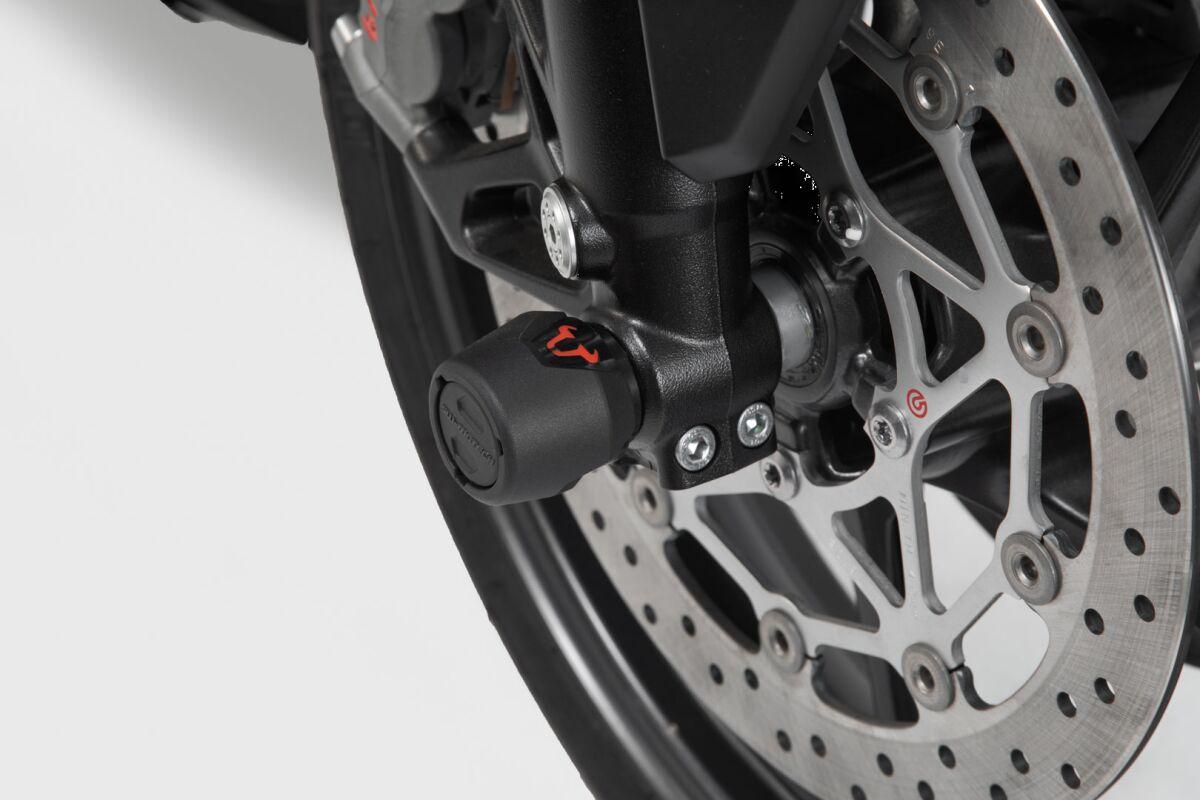 Sw Motech Black Stp.06.176.10501/B - Front Axle Slider Set For Yamaha Yzf-R1 1000 2023
