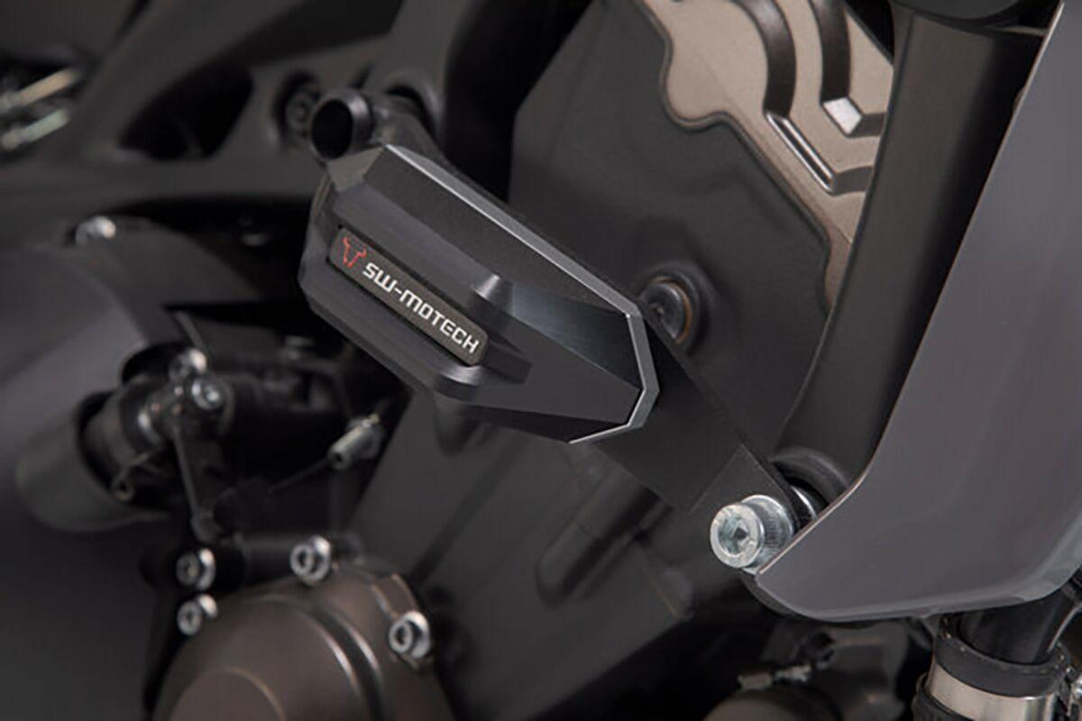 STP.06.590.10900/B - SW Motech Frame Sliders - Yamaha XSR 900 2016-2021 - Black/Silver