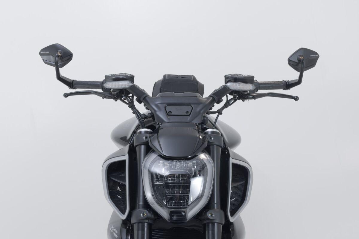 Sw Motech Anodized Black Mir.22.796.10000 - Mirror For End Bars For Ducati Diavel V4 1200 2023-2024