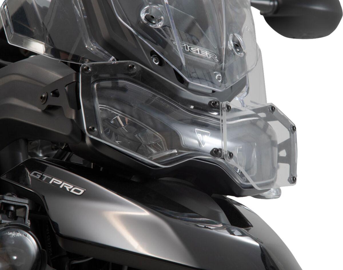 LPS.11.953.10000/B - SW Motech Headlight Guard For Triumph Tiger 900 2020-2023 - Black/Powder-Coated Clear