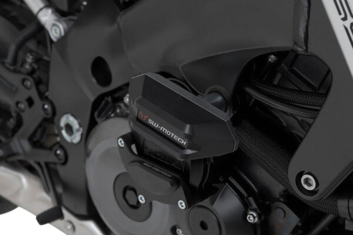 STP.05.590.10900/B - SW Motech Frame Sliders - Suzuki GSX-S 1000 2021-2024 - Black/Silver