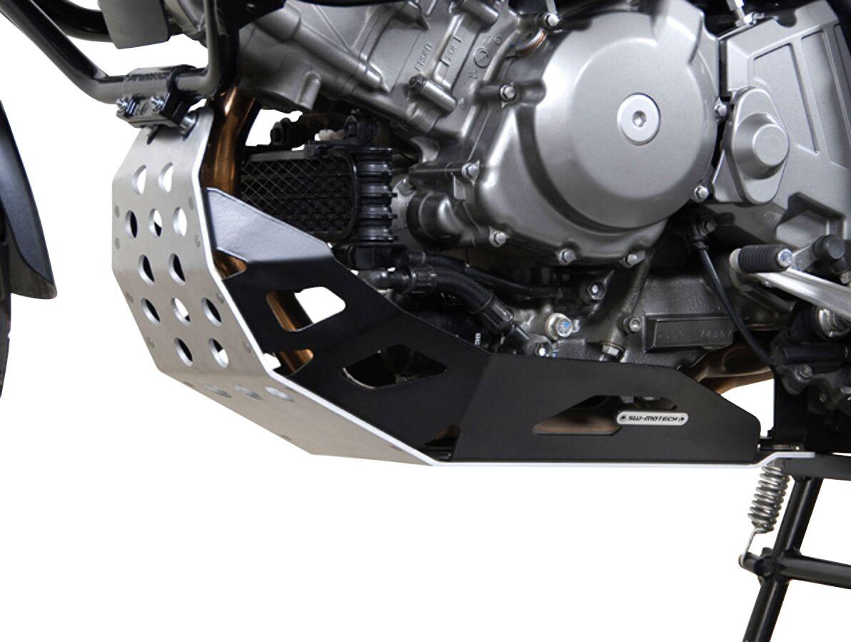 Sw Motech Black Mss.05.296.10001/B - Engine Guard - Suzuki Dl 650 2004-2010 - /Brushed/Silver