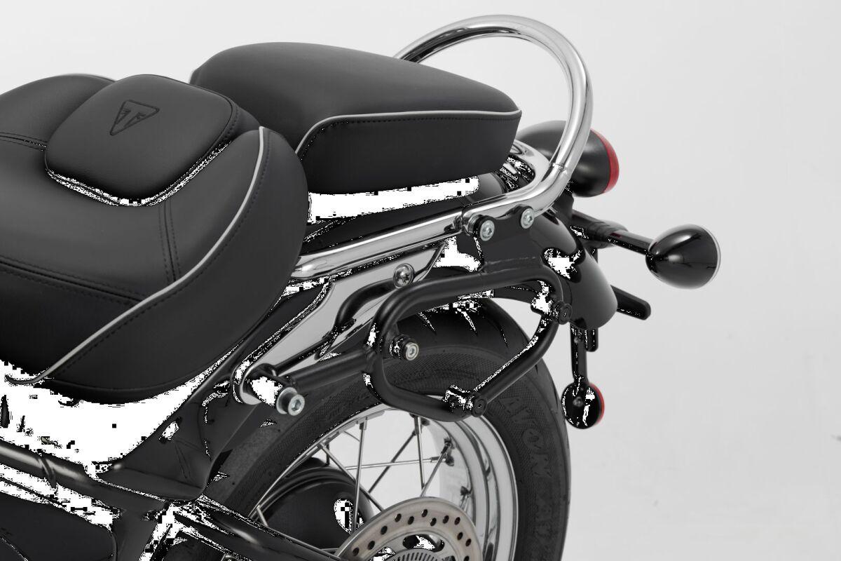 Sw Motech Black Hta.11.902.10001 - Slc Left Side Pannier Carrier - Triumph Bonneville 1200 Speedmaster 2018-2024
