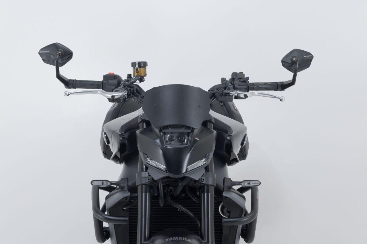 MIR.06.036.10000 - SW Motech Mirror End Bars For Yamaha MT-09 2023-2024 - Anodized Black