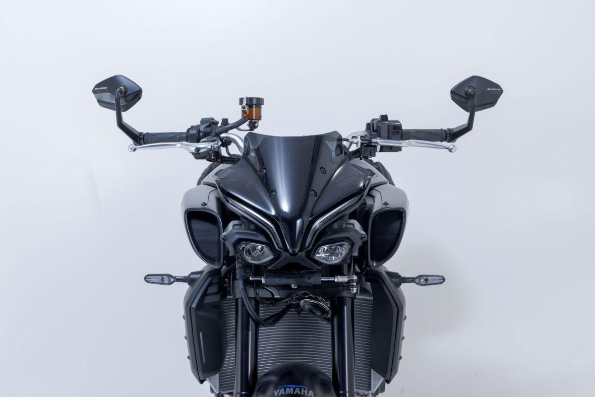 MIR.06.861.10000 - SW Motech Bar End Mirror Set For Yamaha MT-07 2016 - Anodized Black