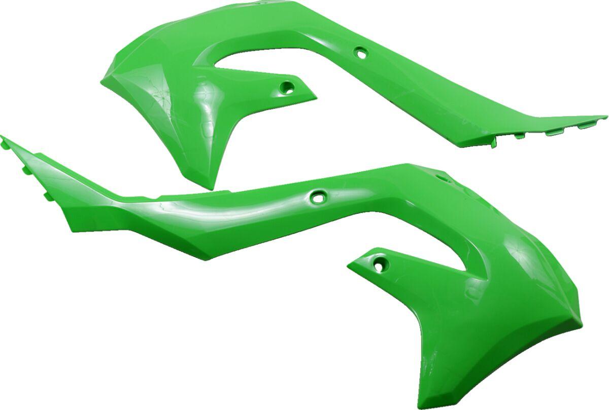 1CYC-1871-72 - 1CYC-1871-72 - Cycra Powerflow Radiator Scoops - Kawasaki KX450X 2021-2023 - Green