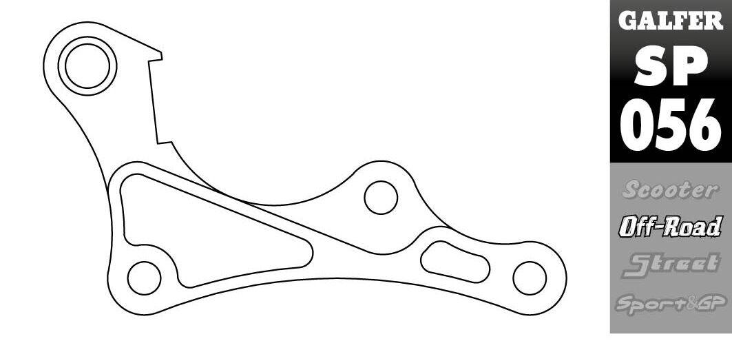 SP056 - SP056 - Galfer Front Brake Caliper Relocation Bracket - Yamaha YZF450 2018-2020