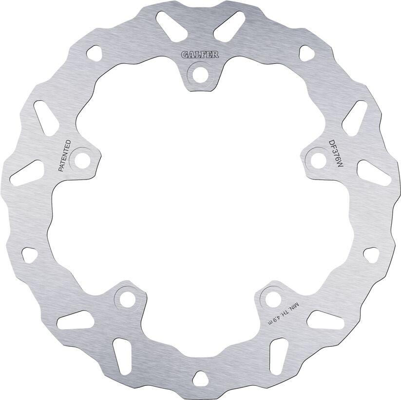 DF376W - Galfer Fixed Wave Brake Disc For Suzuki GSX 1300 R Hayabusa 2021-2024 Rear - Silver