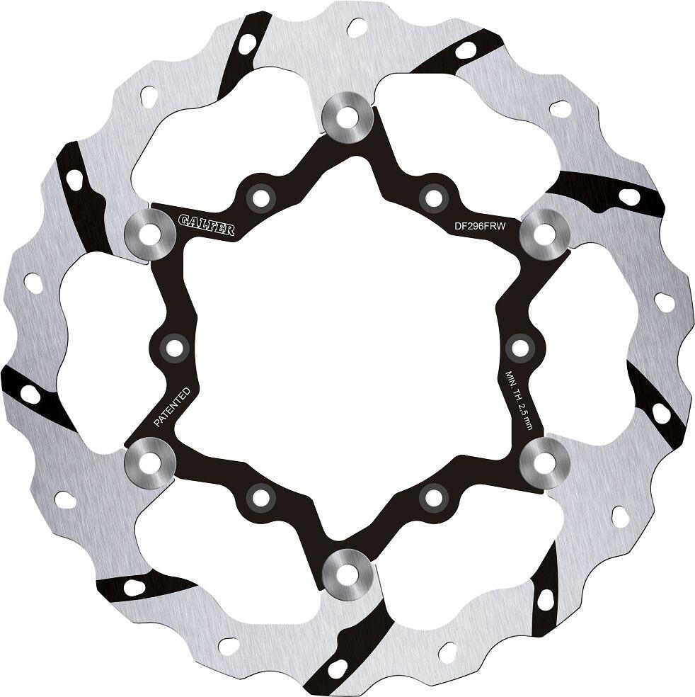 Galfer Silver Df296frw - Df296frw - Floating Wave Grooved Front Brake Disc - Yamaha Yzf450 2020-2022