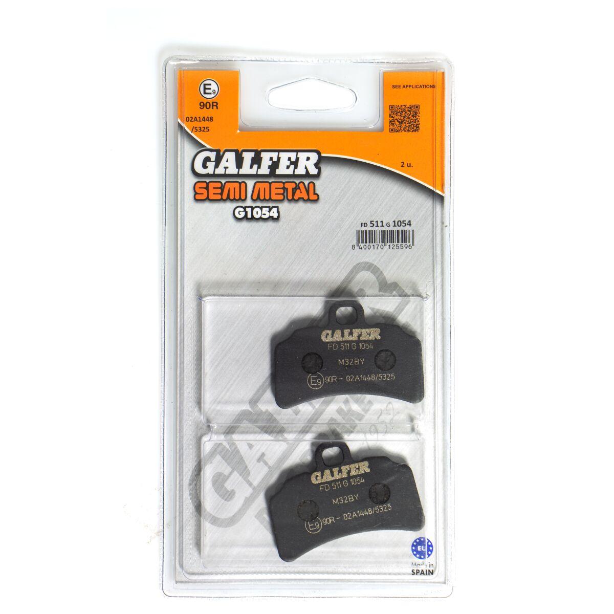 FD511G1054 - Galfer Semi Metallic Brake Pads For Beta EVO 125 2017-2024 - Front