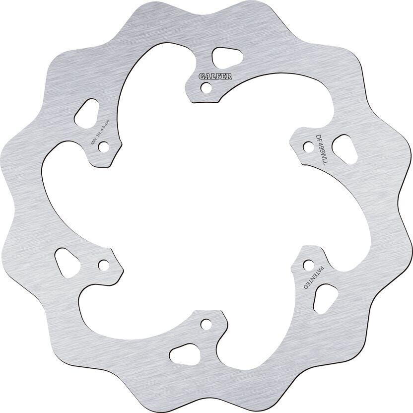 Galfer Polished/Silver Df499wll - Df499wll - Wave Rear Brake Disc - Yamaha Yzf450 2003-2017