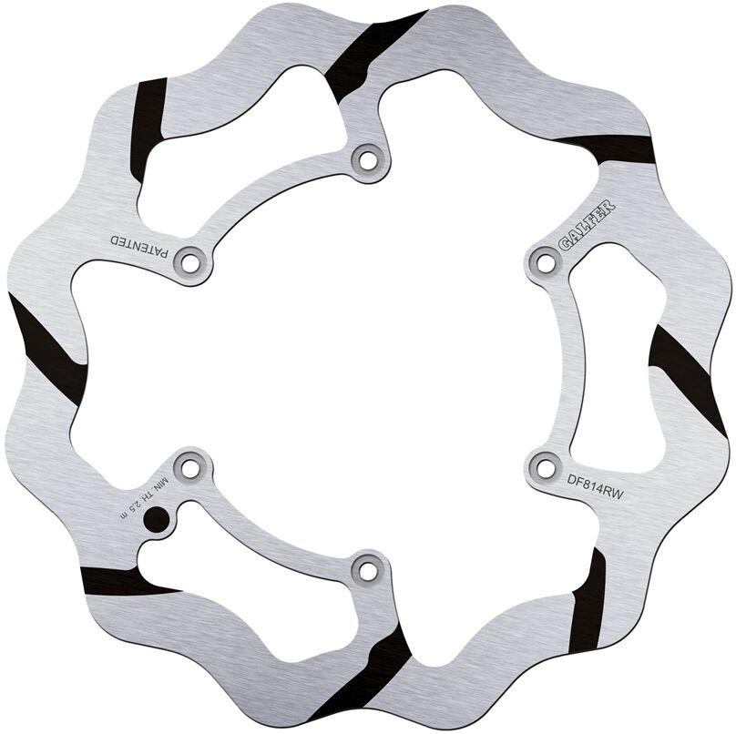 Galfer Black/Polished/Silver Df814rw - Fixed Wave Grooved Brake Disc For Beta Evo 250 2012 - Front