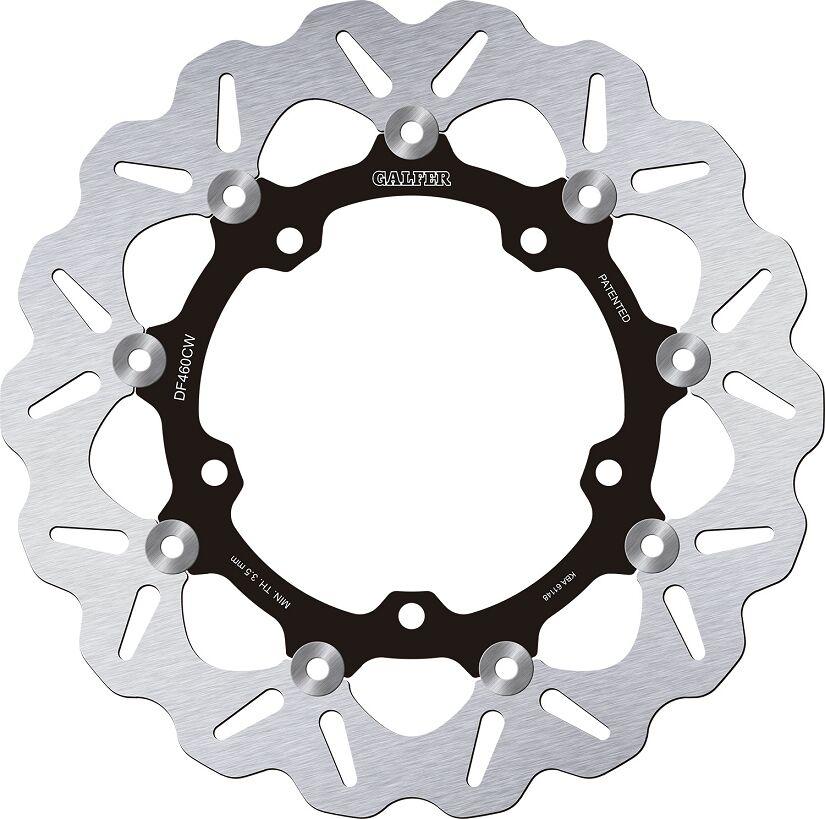 DF460CW - Galfer Wave Brake Disc For Yamaha MT-03 2016-2023 Black - Front
