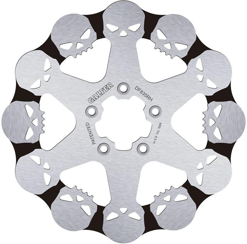 DF835RH - DF835RH - Galfer Skull Fixed Front Brake Disc - Harley Davidson XL 883 N 2014-2022