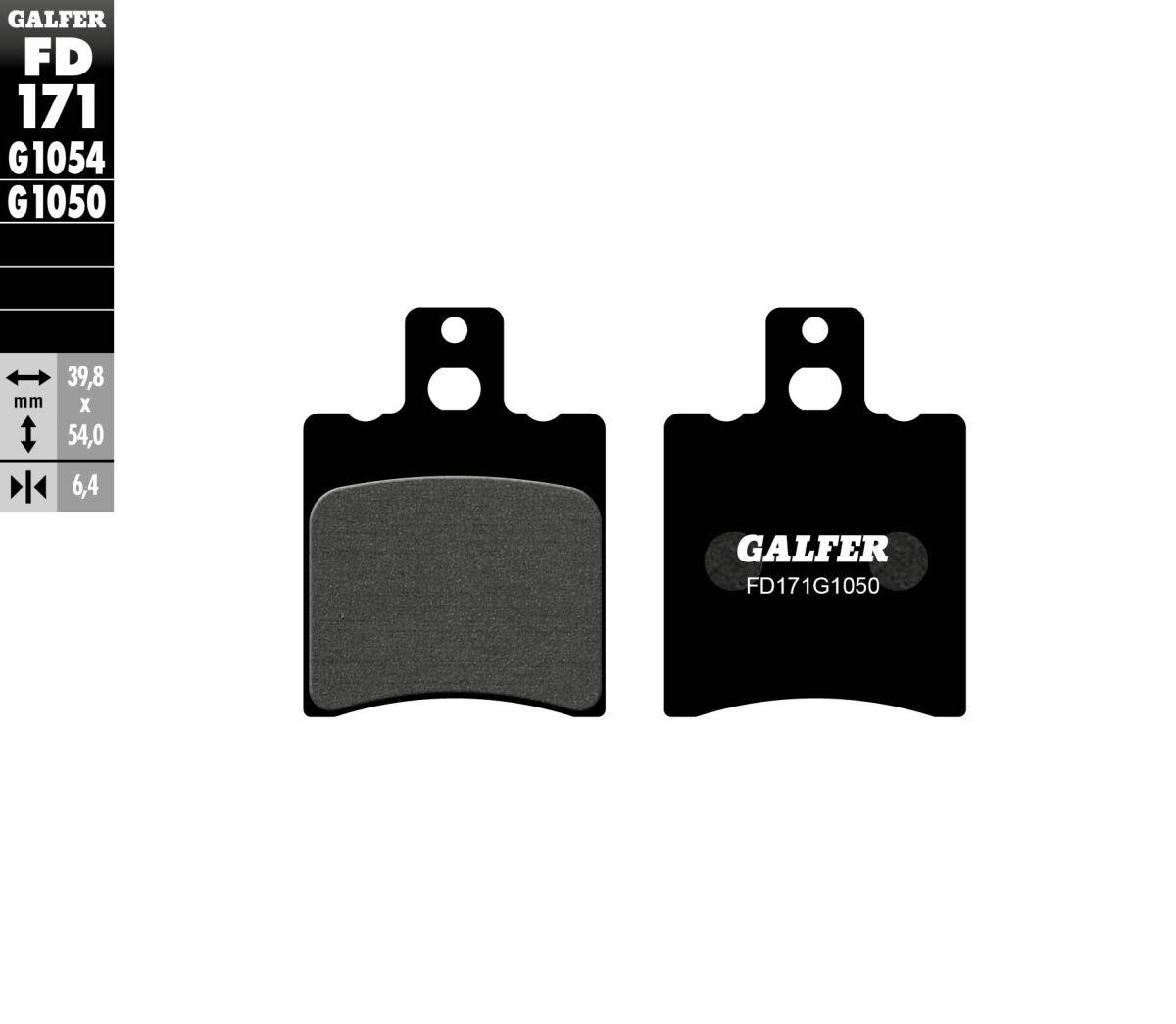 FD171G1050 - Galfer Organic Semi Metal Scooter Brake Pads For Yamaha CS 50 AC 2002-2016 - Front