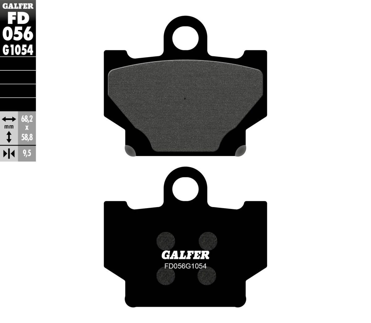 FD056G1054 - Galfer Semi Metallic Brake Pads For Yamaha SR 250 1991-1998 - Front