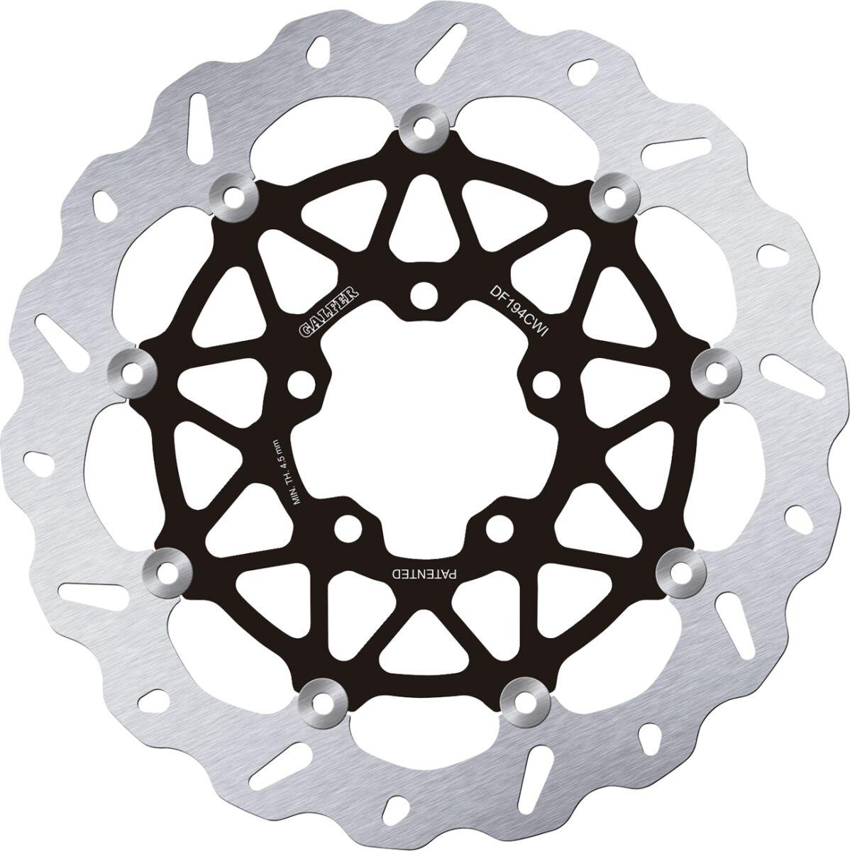 DF194CWI - Galfer Two Piece Floating Wave Brake Disc For Kawasaki ZX-10 R 1000 ABS 2016-2026 Fits Front Left