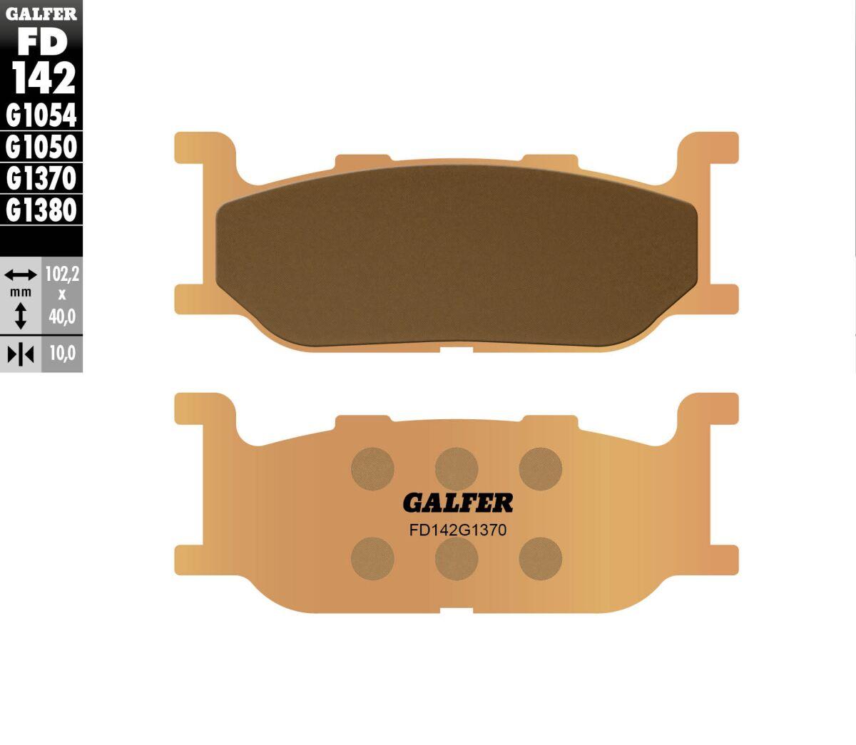 FD142G1370 - FD142G1370 - Galfer HH Sintered Front Brake Pads - Yamaha XVZ 1300 TF 1999-2001
