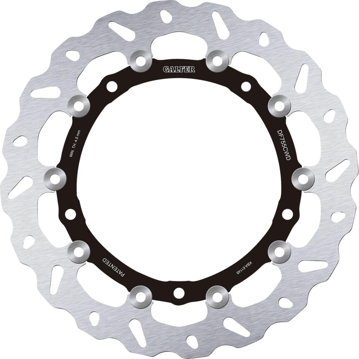 DF755CWD - Galfer Floating Wave Brake Disc For BMW S 1000 R ABS 2014-2019 Fits Front Right
