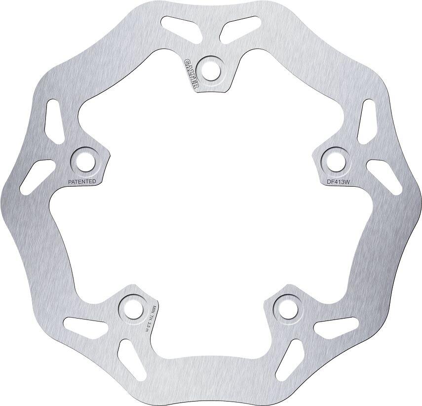 DF413W - Galfer Wave Brake Disc For Kymco Xciting 250 2005-2006 Rear - Silver