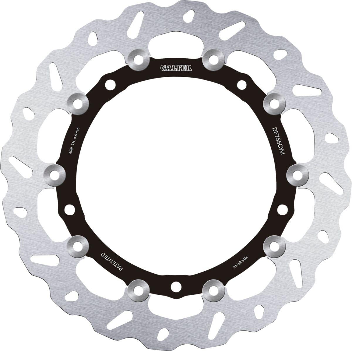 DF755CWI - Galfer Floating Wave Brake Disc For BMW S 1000 R ABS 2014-2019 Fits Front Left