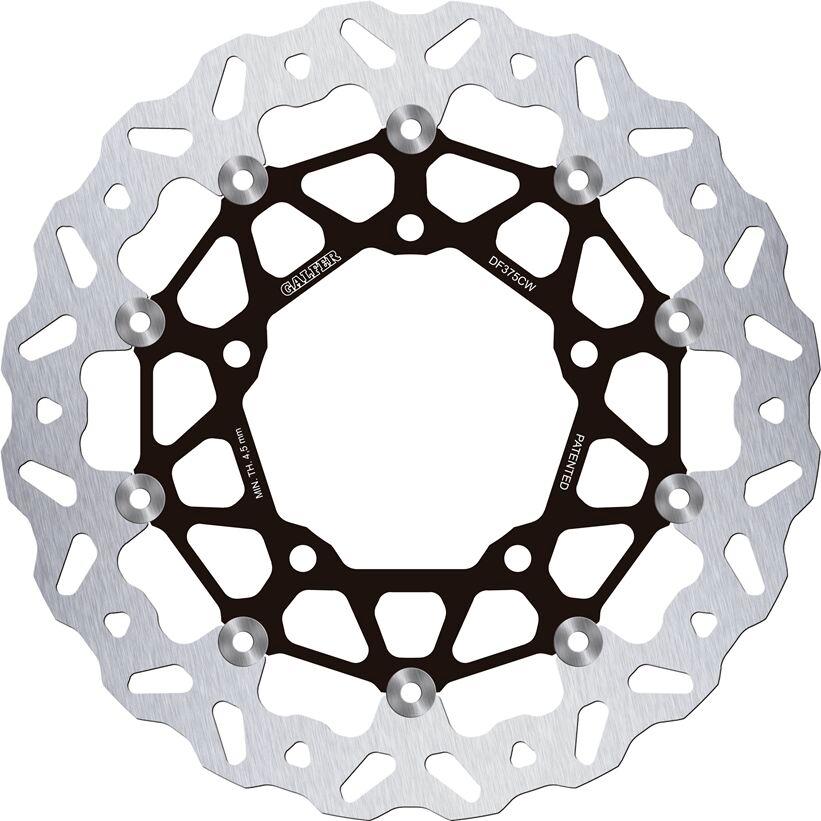 DF375CW - Galfer Brake Disc Floating Wave For Suzuki GSX 1300 R Hayabusa 2021-2023 Front - Black/Silver