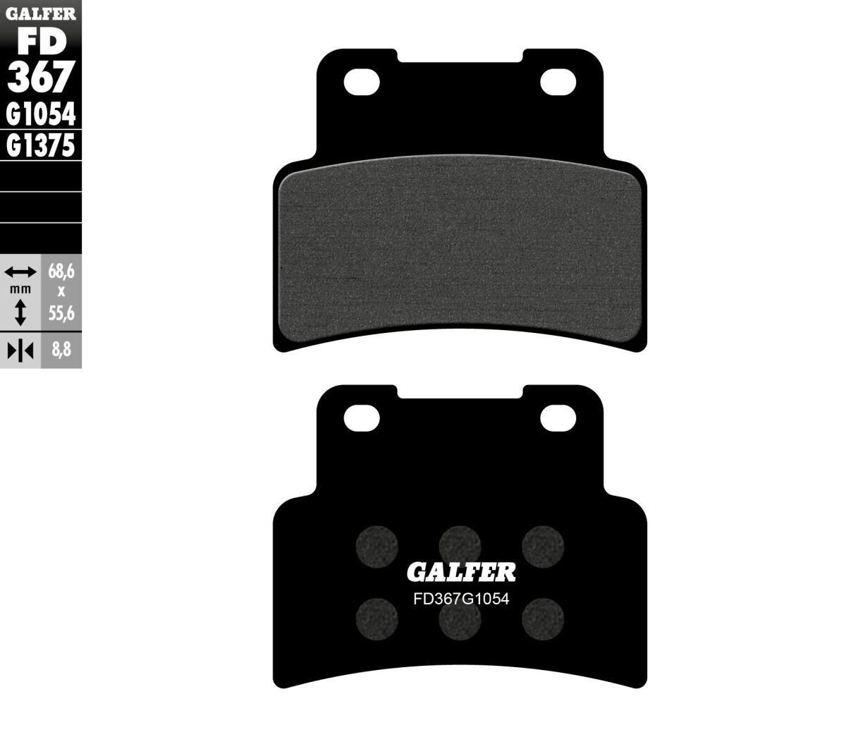 FD367G1054 - Galfer Semi Metallic Brake Pads For Yamaha MT-125 2014-2016 - Front