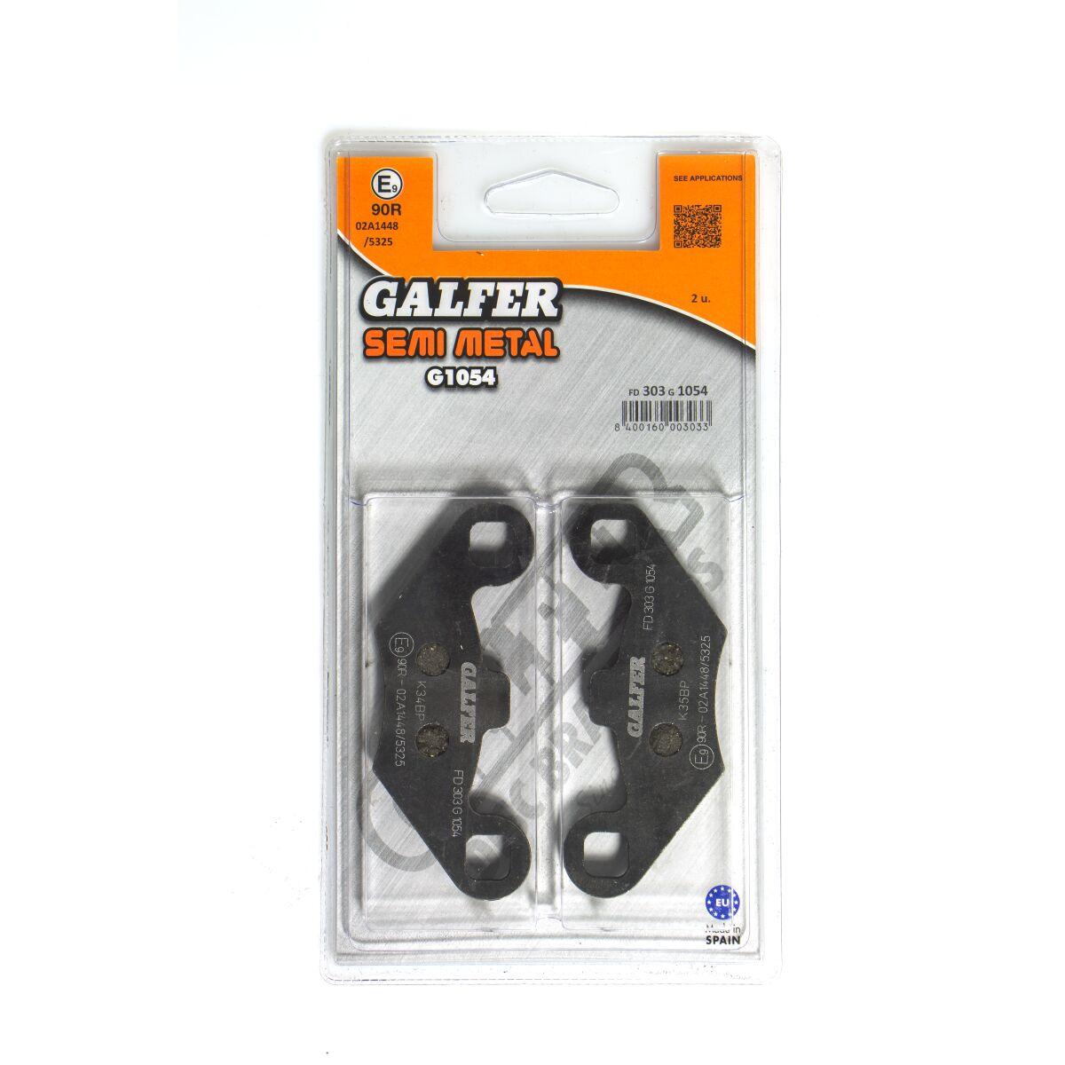 FD303G1054 - Galfer Semi Metallic Brake Pads For Polaris Big Boss 250 4X6 1989-1992 - Front