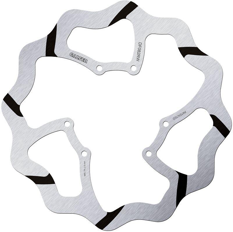 Galfer Black/Silver Df082rw - Df082rw - Oversize Wave Front Brake Disc - Honda Crf450r 2002-2022
