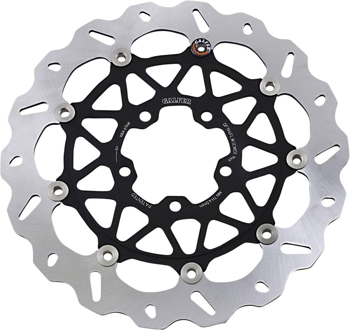 DF194CWD - Galfer Floating Wave Brake Disc For Kawasaki ZX-10 R 1000 ABS 2016-2026 Fits Front Right