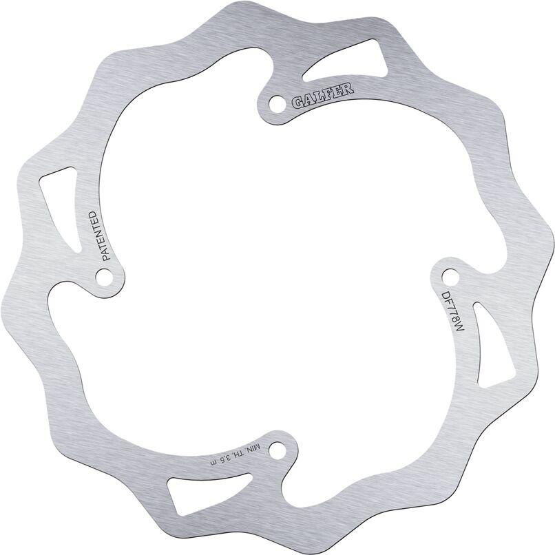 Galfer Polished/Silver Df778w - Df778w - Wave Rear Brake Disc - Ktm Xc105 2007-2010