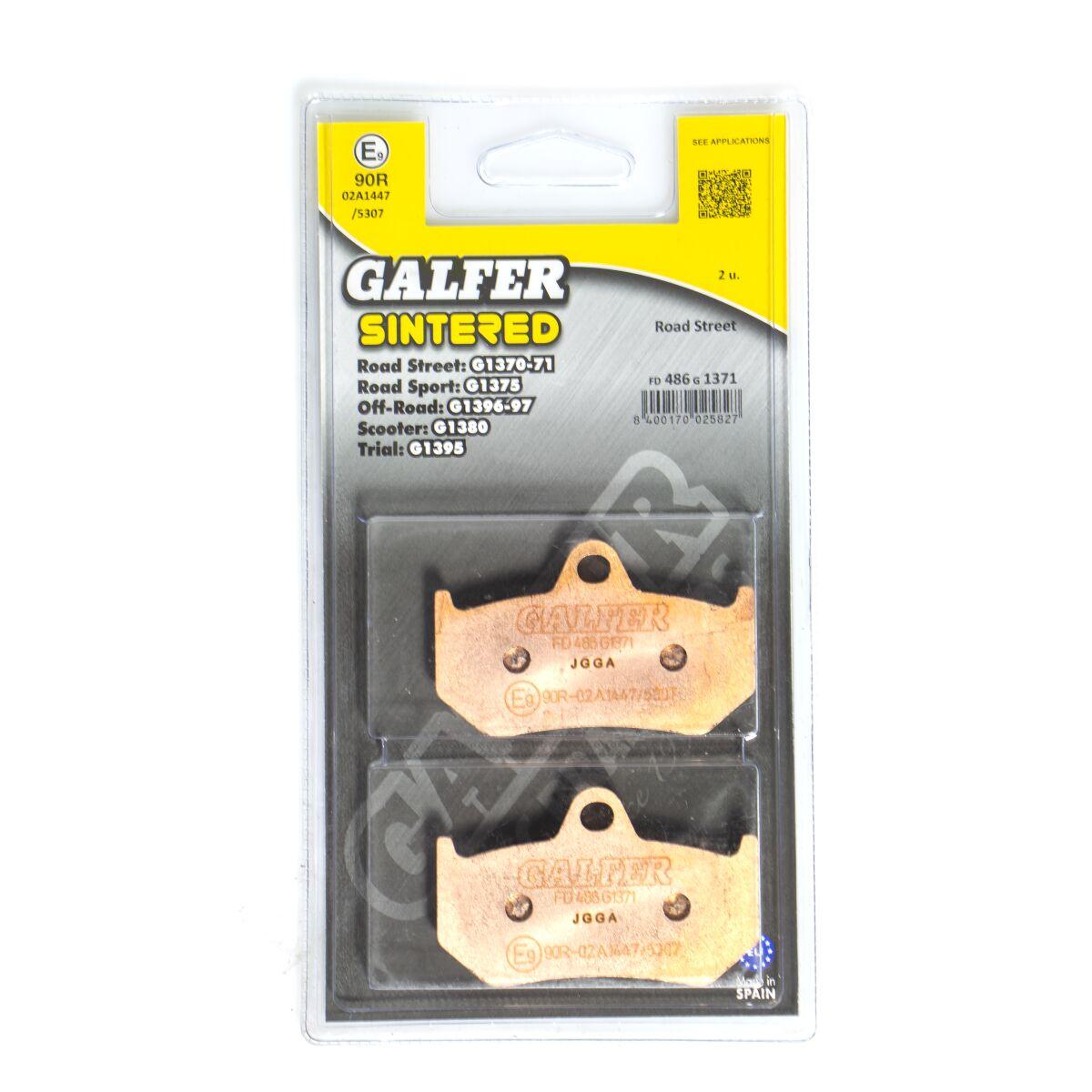 FD486G1371 - Galfer HH Sintered Brake Pads For Mv Agusta Brutale 1078 RR 2008-2009 - Rear