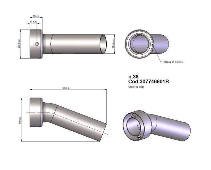 307746801R - 307746801R - LeoVince DB Killer Insert - BMW K 1300S 2009-2011