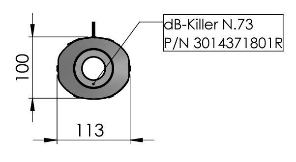 3014371801R - 3014371801R - LeoVince DB Killer Insert - Yamaha MT-09 GT 2021-2023