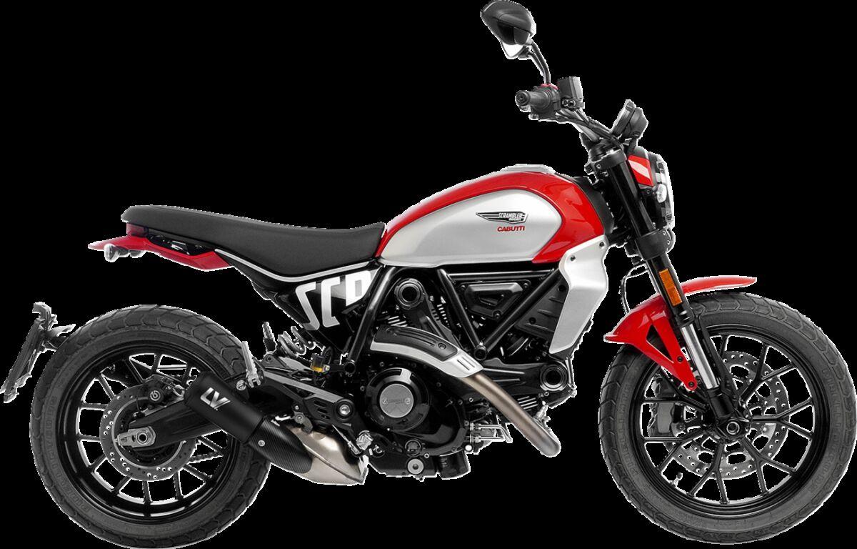 15266FB - LeoVince LV-10 Silencer For Ducati Scrambler 803 2023-2024 - Black