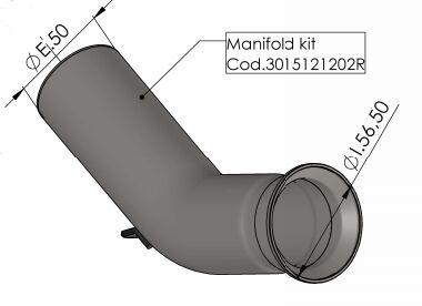 3015121202R - 3015121202R - LeoVince Link Pipe - Husqvarna 401 Vitpilen 2018-2019