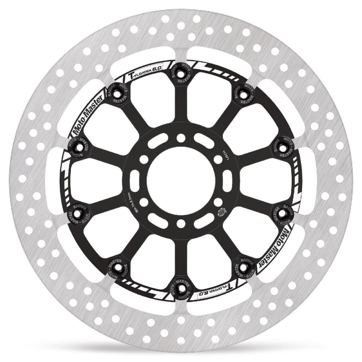 Moto Master Black/Silver 117071 - Halo Series T-Floater Brake Disc For Ducati 748 R 2000 - Front