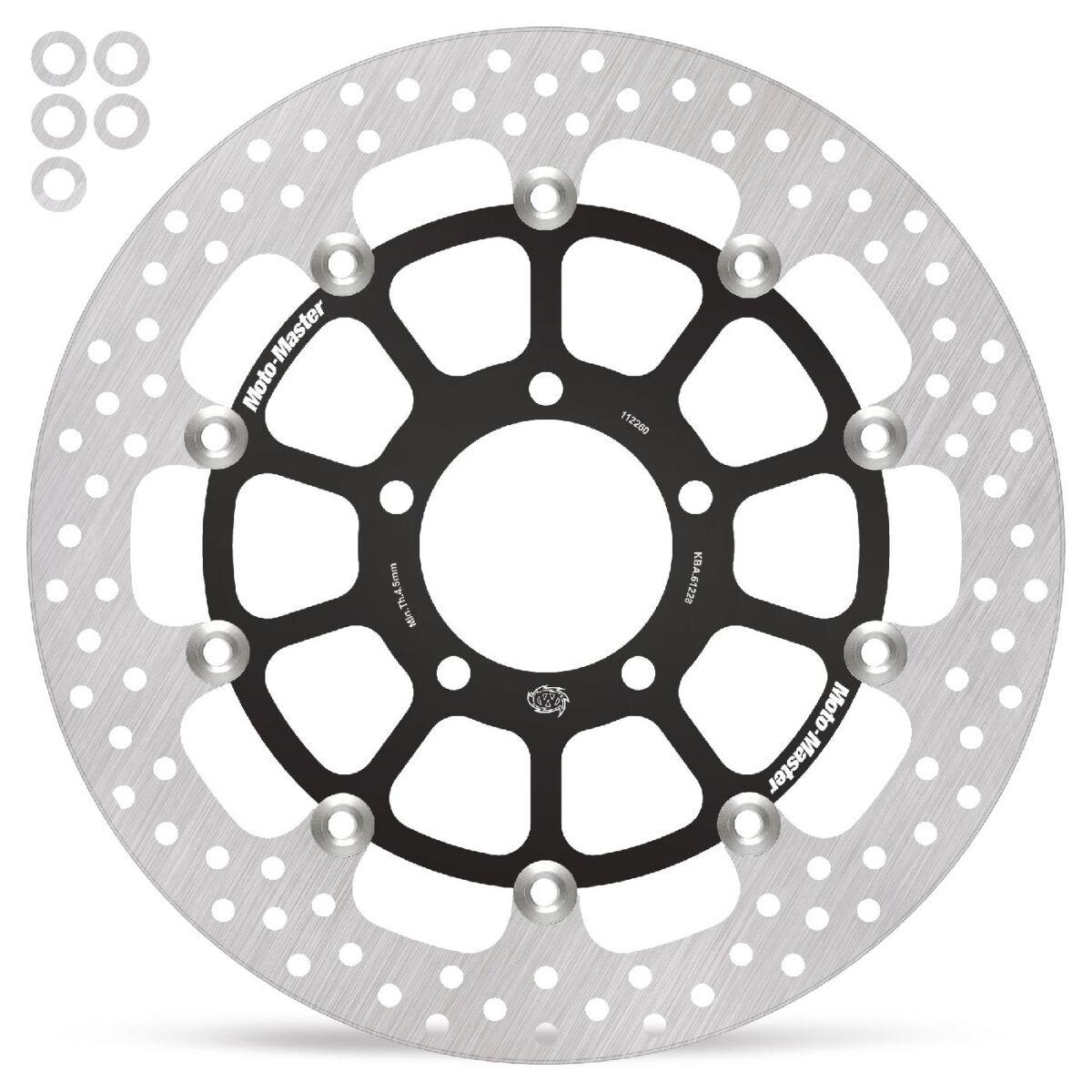 Moto Master 112260 - 112260 - Halo Series Floating Front Brake Disc - Kawasaki Zx-10 R 1000 Ninja 2017-2024