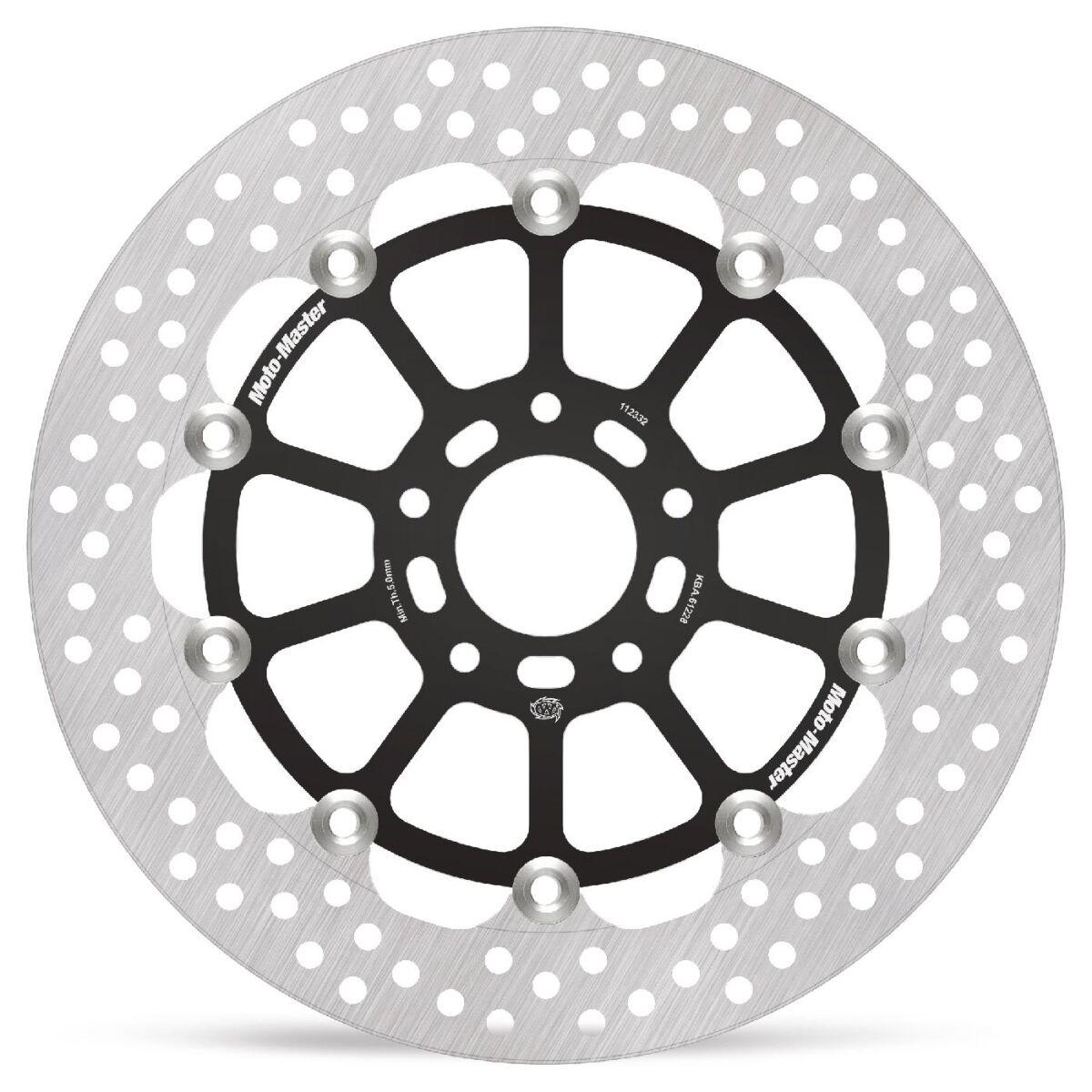 Moto Master Black/Silver 112332 - Halo Series Floating Racing Brake Disc For Ktm Duke 790 2018-2024 - Front