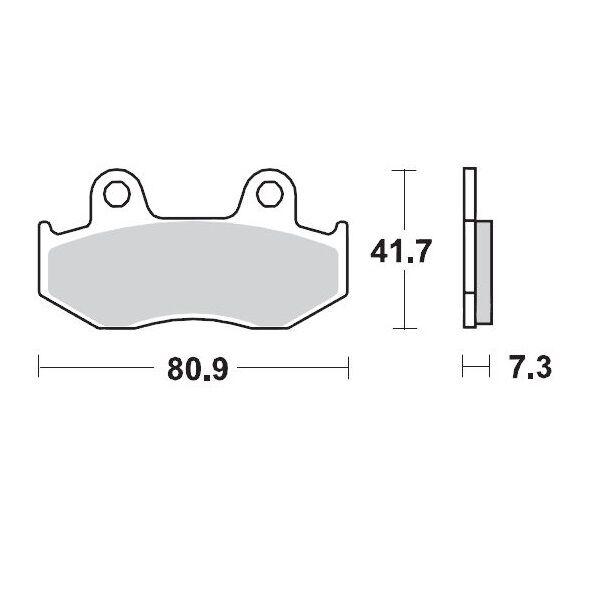 90411 - 090411 - Moto Master Racing Front Brake Pads - Honda XR600R 1985-1987