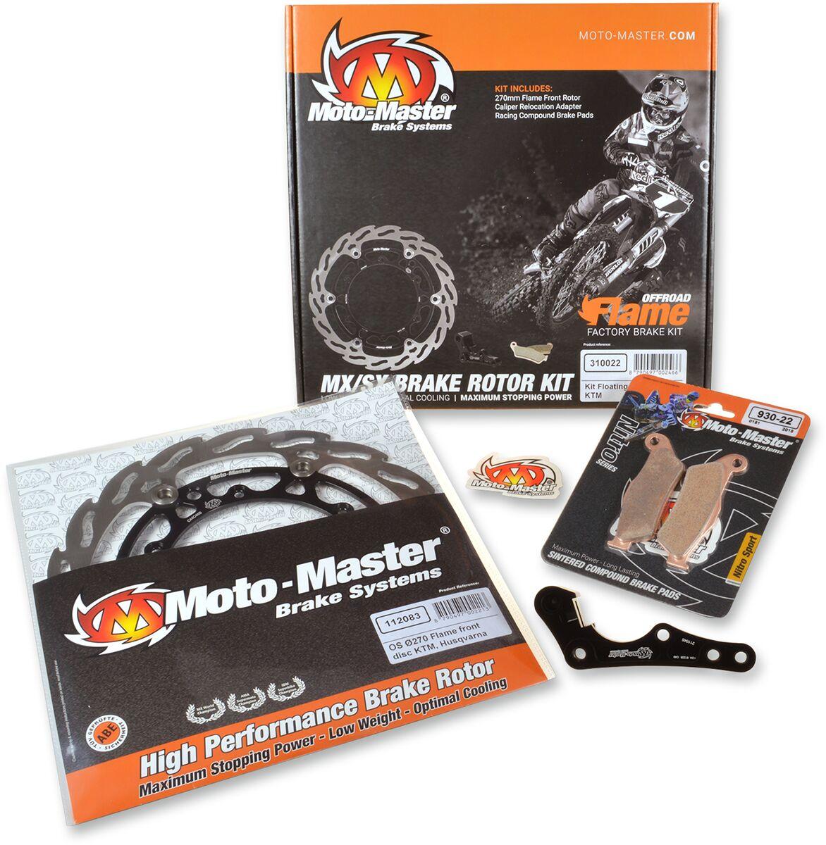310022 - 310022 - Moto Master 270mm Flame Oversize Floating Front Brake Disc Kit - Gas Gas EC350F 2021-2023
